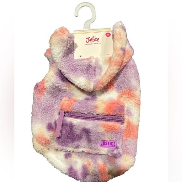 ✅Justice Pet Polyester Sherpa Tie-Dye Dog Hoodie, Size Small🐶 - Picture 5 of 6